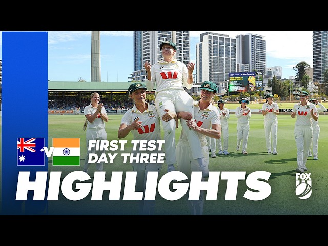 Australia vs India: Full Match Highlights | Day Three, First Test 08/03/2026 / Fox Cricket Australia vs India: Full Match Highlights | Day Three, First Test 08/03/2026 / Fox Cricket