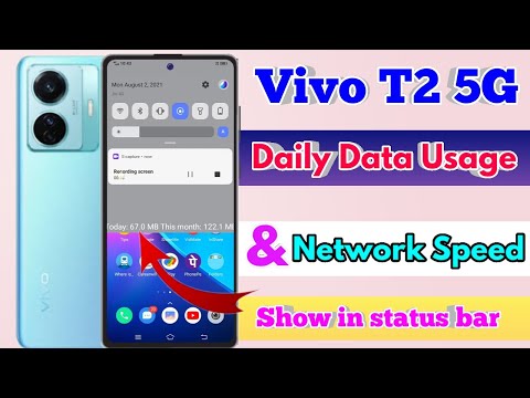how to show daily data usage in vivo t2 5g, vivo t2 5g show daily data usage