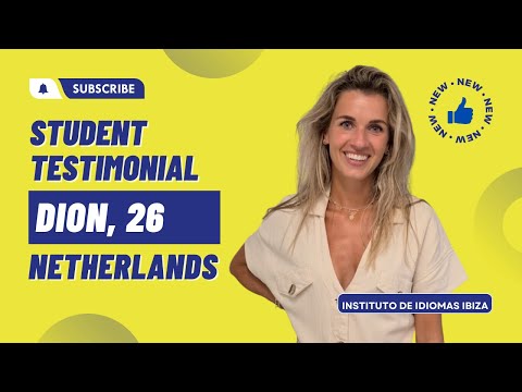Dion talks about her experience at the Instituto de Idiomas Ibiza ☀️