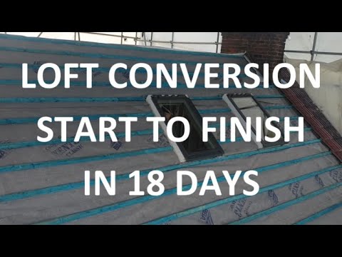 LOFT CONVERSION - START TO FINISH IN 18 DAYS - Hip to Gable Conversion completed - Housing Market