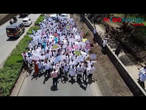 Doctors protesting in Nakuru