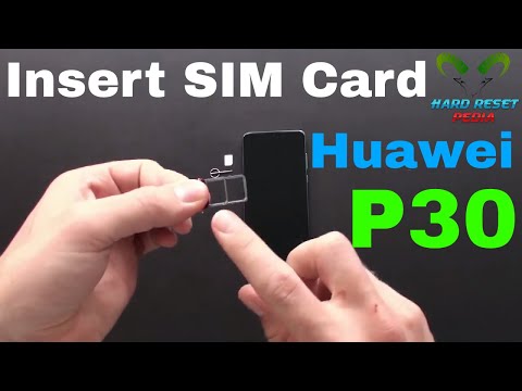 Huawei P30 Insert The SIM Card