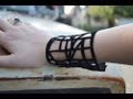 Make a Cut Leather Bracelet - Faux Laser cut! 