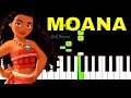 Moana - How Far I'll Go | EASY Piano