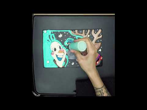 Olaf, Sven, and Bruni become Pancakes | Get Caked Pancake Art