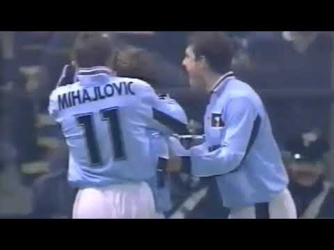 Gol di tacco di Roberto Mancini in Parma-Lazio