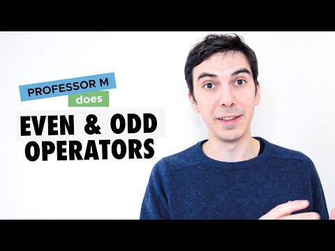 Even and odd operators in quantum mechanics