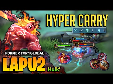 Hyper Gameplay Lapu Lapu Best build 2022 [ Top Global Lapu Lapu Gameplay ] Hulk - Mobile Legends