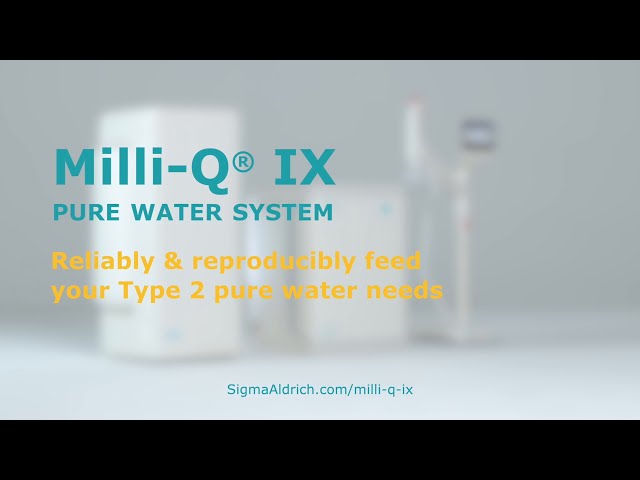 Qualité de l'eau de type 2 pure constante et fiable