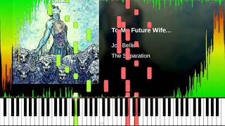 Jon Bellion - To My Future Wife | Synthesia Piano Tutorial
