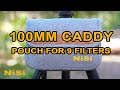 NiSi Caddy 100mm Filter Pouch for 9 Filters (Holds 4 x 100x100mm and 5 x 100x150mm)