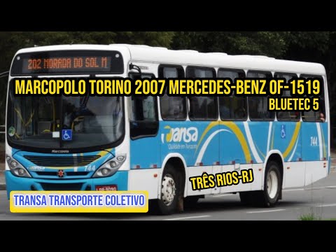 ✅️[ Três Rios-RJ - 404 - Santa Terezinha X Centro ] Marcopolo Torino 2007 Mercedes-Benz OF-1519 BT 5