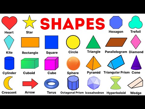 Shapes | Shape Names | Names of Shapes in English | Geometric Shapes | Shapes Vocabulary