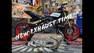 FTR1200 Toce performance exhaust installation.