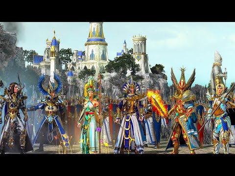 HIGH ELVES vs WARRIORS OF CHAOS - Warhammer Cinematic Battle