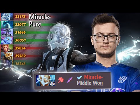 Miracle- Zeus | Next-Level Mid Lane Mechanics | Miracle- vs Pure-
