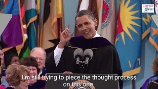 Learn English with President Obama Speech at Michigan University - English Subtitles
