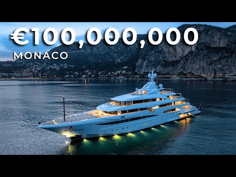 Inside a €100 MILLION Luxury Super Yacht - BIGGEST in Monaco!