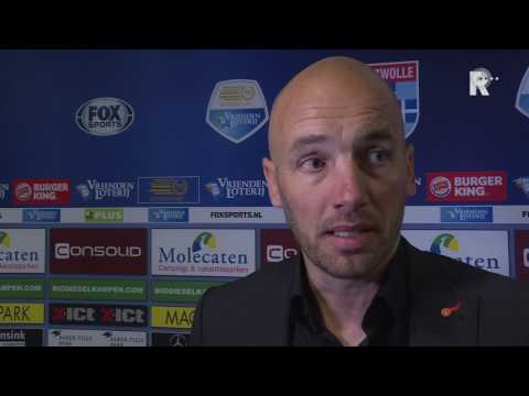 Mitchell van der Gaag na afloop van PEC Zwolle - Excelsior