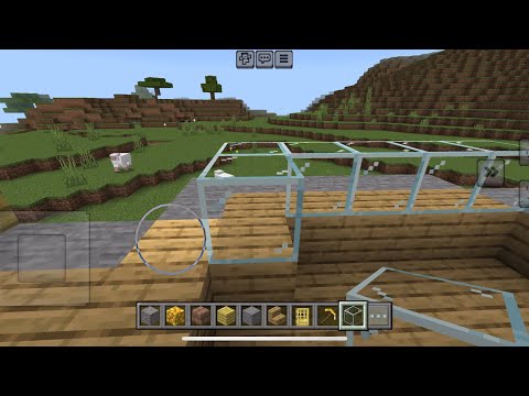 Insane Minecraft iOS Gameplay: Crafting Gold & Glass House in Creative Mode!