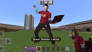 Sheldon Laptop Nextbot Added | MCPE | CN_Part9_Addon