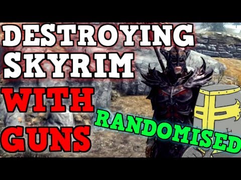 SKYRIM But All Weapons are FULLY RANDOMIZED IS BROKEN - Can You Beat Skyrim With Random Loot?