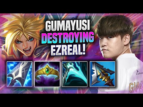 GUMAYUSI DESTROYING WITH EZREAL! - T1 Gumayusi Plays Ezreal ADC vs Jhin! | Preseason 2022