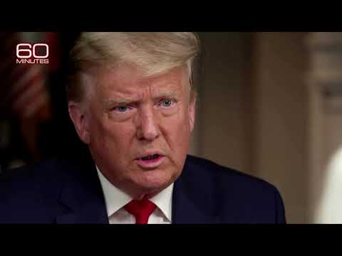 トランプ氏、Facebookに「60ミニッツ」のインタビューの生映像を投稿 (Trump posts raw footage of '60 Minutes' interview on Facebook)