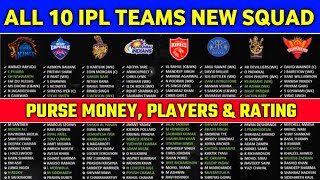 IPL 2022 - All 10 Teams Bought Players List With Price & Ratings IPL 2022 - All 10 Teams Bought Players List With Price & Ratings