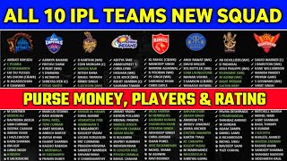 IPL 2022 - All 10 Teams Bought Players List With Price & Ratings