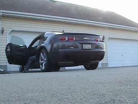Stock 2010 SS Camaro before and after installation of Borla S-type Axle Back