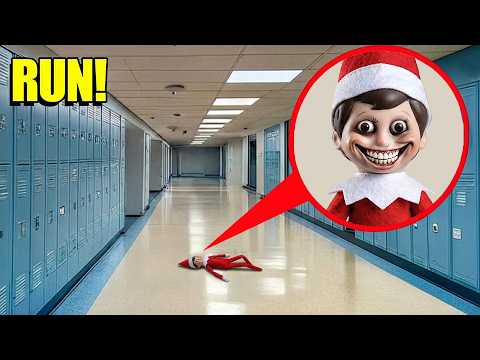 If you see ELF ON THE SHELF SMILING in a SCHOOL, run! (DON’T Trust Him!)