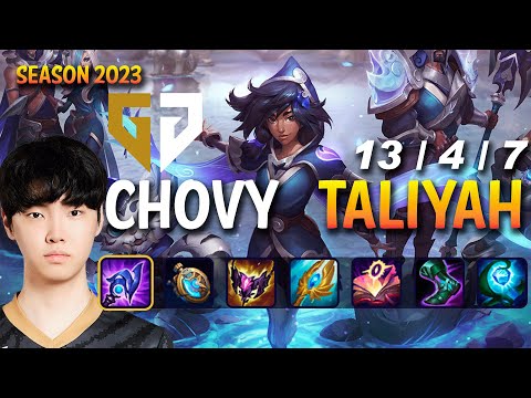 GEN Chovy TALIYAH vs AZIR Mid - Patch 13.17 KR Ranked