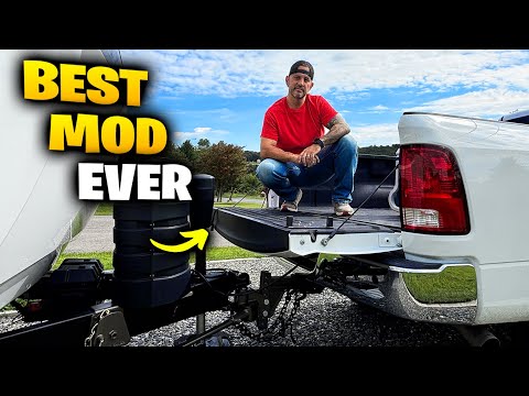 Open Your Tailgate WHILE CONNECTED to a Travel Trailer (BAL Tongue Jack Rotation Mod)