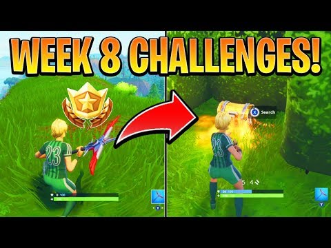 Fortnite ALL WEEK 8 CHALLENGES GUIDE! – ALL RIFT Locations, Treasure MAP (Battle Royale Season 5)