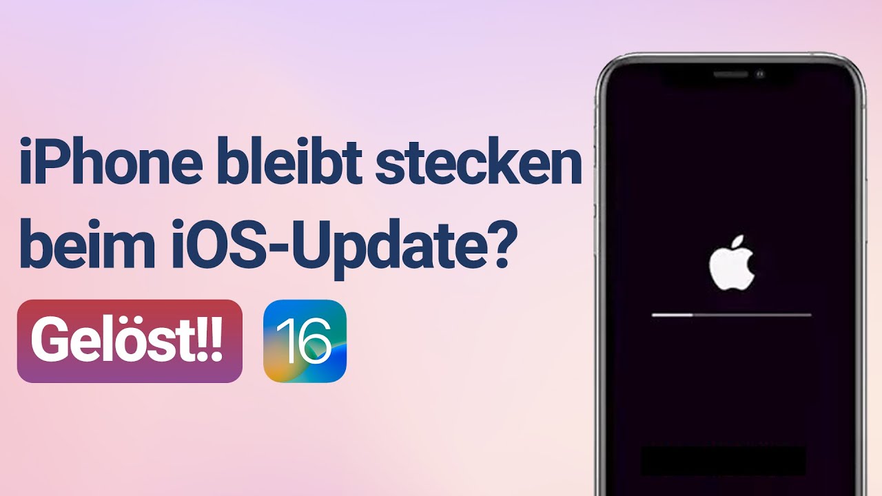iOS 16 iPhone Update hÃ¤ngt