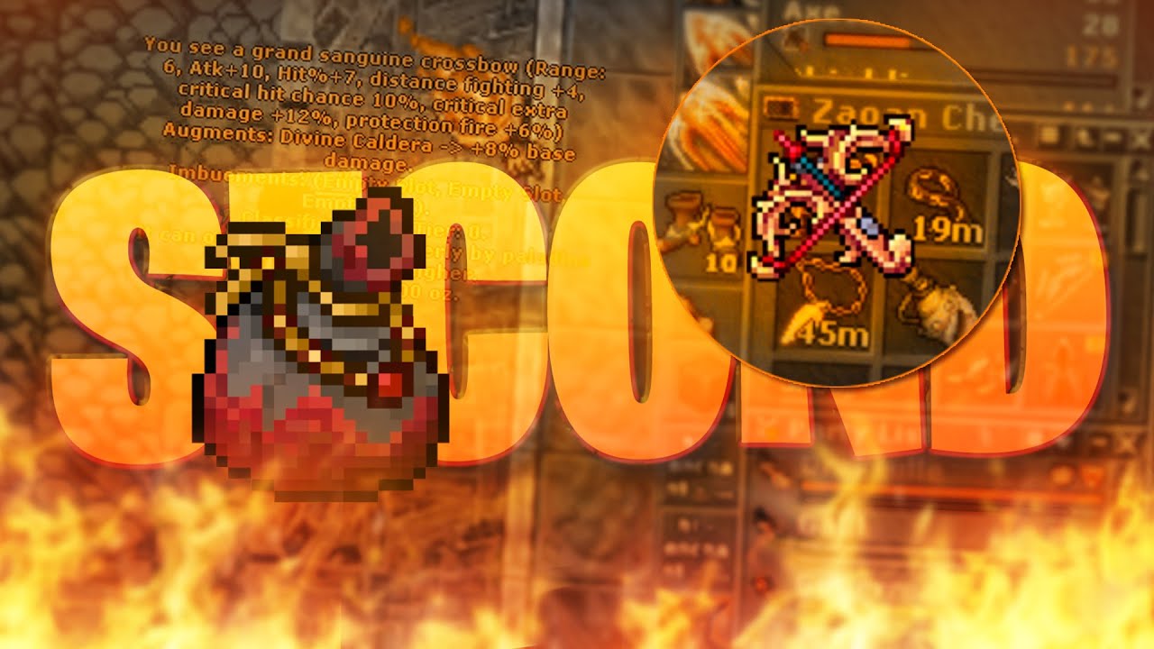 ANOTHER SANGUINE ITEM DROPPED! SECOND CROSSBOW OF THE GAME | WAR OF THE EXITES | #Tibiaferumbrinha