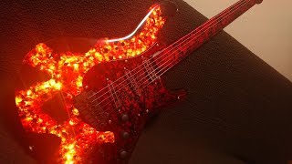 I Built magma guitar with epoxy resin and glass.【chapter2】