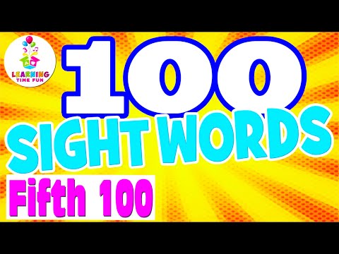 100 SIGHT WORDS for Kids (Learn High Frequency Words) | FRY WORDS List 5