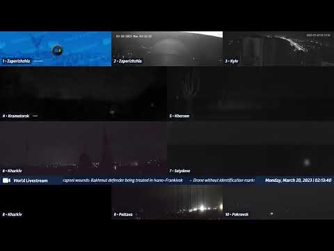 Big explosion at Kramatorsk - cam 4 - 03/19/23