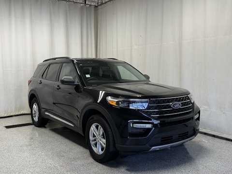 2023 Ford Explorer XLT 4WD in Black for sale at Park Mazda in Sherwood Park, AB