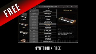 Video thumbnail for Syntronik Free • IK Multimedia • 20 Selected Factory Presets • Free VST • Sounds Patches Playthrough by SOUNDS & PRESETS