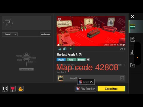 BGMI Hardest Puzzle A Easy Tutorial Best Puzzle Game /⚡️Map Code ￼(42808)