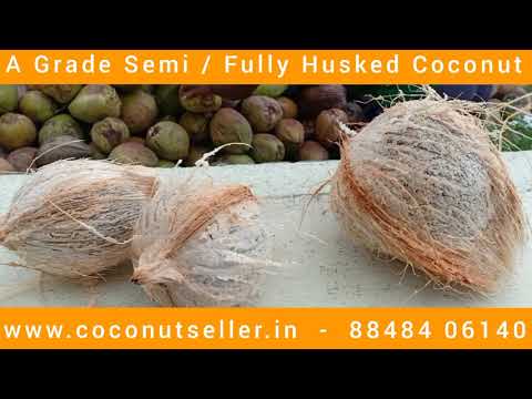 A grade tamil nadu semi husked coconut, packaging size: 35 k...