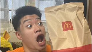 マクド食べる配信