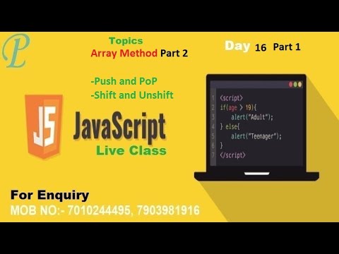 Javascript Day 16 Part 1 Array Method