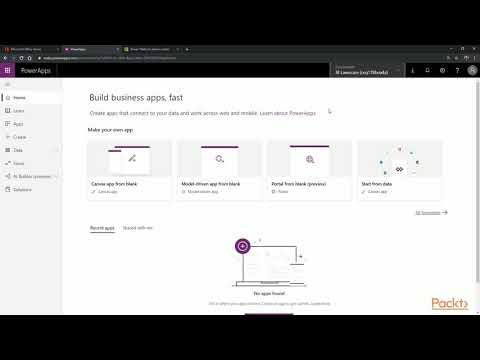 Business App Development in Dynamics 365 Non Programmers Create First Model Driven App|packtpub com