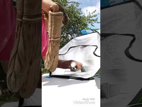 Sunflair Solar Oven experiment