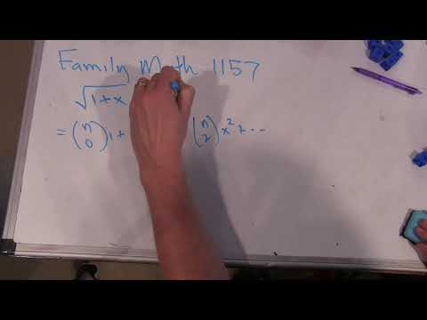 Exploring the generalized binomial theorem with my younger son