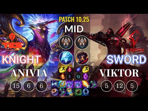 TES knight Anivia vs GRF Sword Viktor Mid - KR Patch 10.25